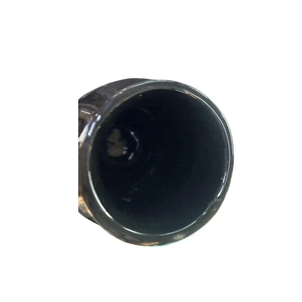 Rae Dunn TOXIC Black Ceramic Bottle Vase Halloween Decor